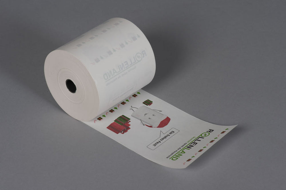 20 thermische rollen 80x80x12, 80 m zonder fenol (BPA,BPC,BPS) - Kerstmotief