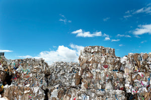 Papier-Recycling-Lager