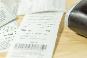 Receipt of shopping list.