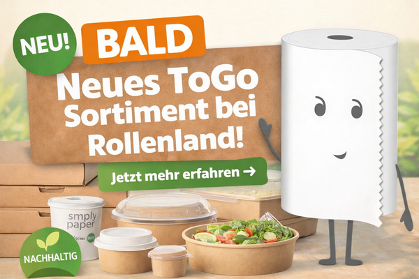 ☕ Neues ToGo Sortiment bei Rollenland – Nachhaltige Verpackungen für Gastronomie & Take-away