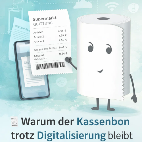 Warum der Kassenbon trotz Digitalisierung bleibt