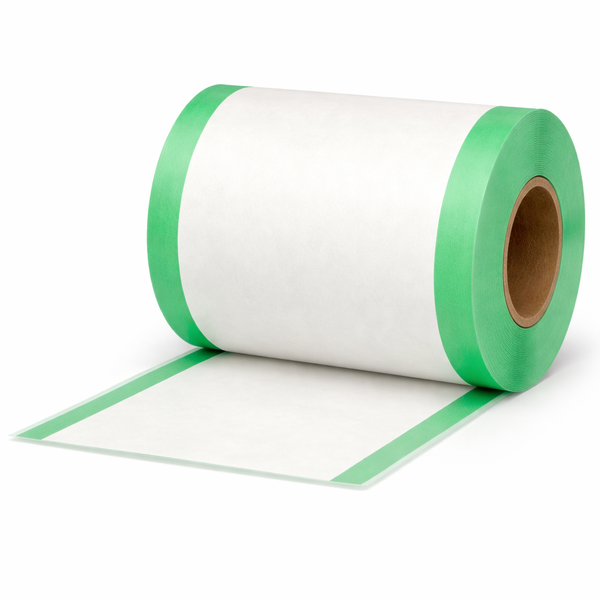 30 gekleurde thermische rollen 80x80x12, 80 m, 55g, zonder bisfenol-A (BPA), met groene zijstrepen)